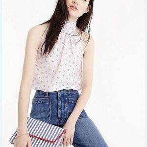 J. Crew Cherry Print Halter Top